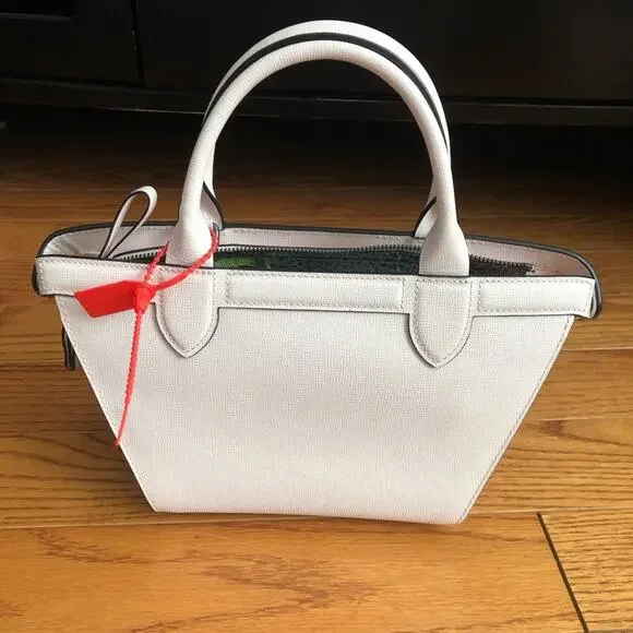 Longchamp RARE Le Pliage Heritage Top Handle Small Leather Pink Handbag NWOT - Picture 3 of 11